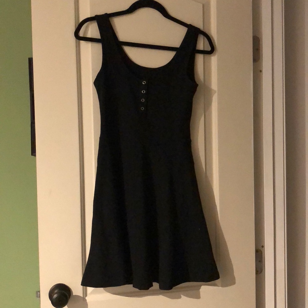 Black plan dress